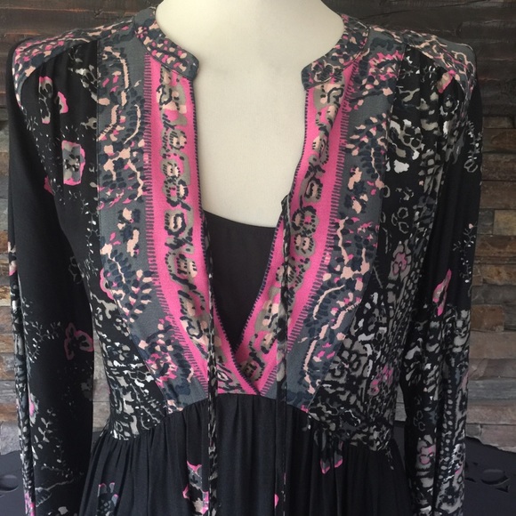 Free People *If U Only Knew* Slit Maxi Boho Dress - Picture 4 of 5